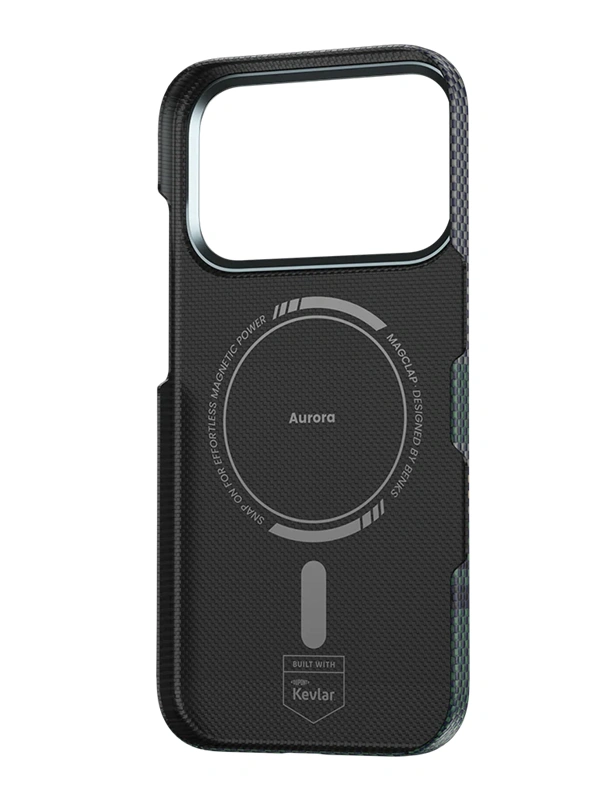 Benks iPhone 17 Pro Armor Air Kevlar dėklas, juoda, 6 nuotrauka